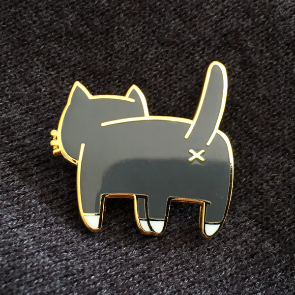 Enamel pin example front